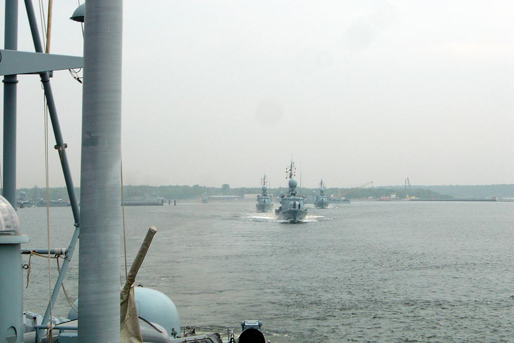 Auslaufend Kiel